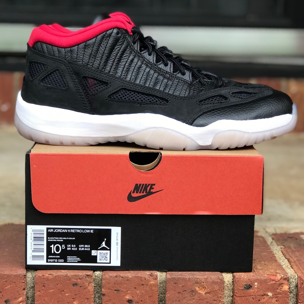 Air Jordan Retro 11 Low IE Bred Size 10.5 & 11 - Picture 3 of 16